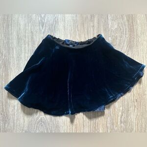 Polo by Ralph Lauren Kids Velvet Skirt - Navy Blue
